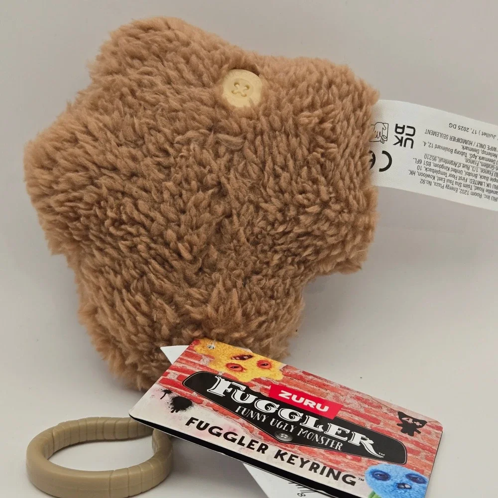 Zuru New Sir Splodgealot Fuggler Keyring Brown Monster Plush Clip Weirdcore 4in